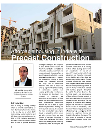 NBM & CW article - Affordable housing in India with precast construction